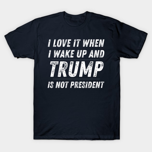 Trump is Not My President T-Shirt by MalibuSun